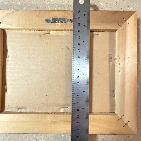 Vintage Warren Kimble Framed Print Pig Mama Chicken Chicks Folk Art Green - Picture 6 of 10